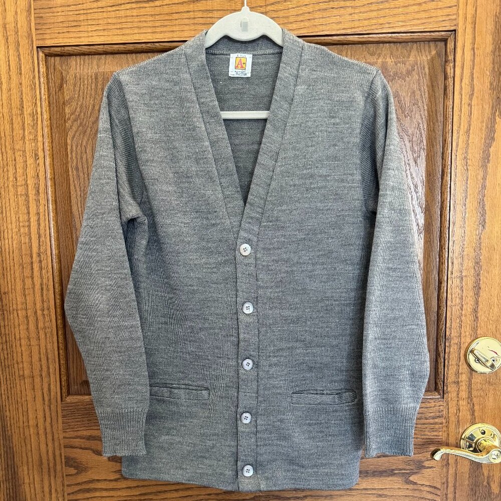 A+ School Apparel V-Neck Cardigan - Youth XL